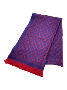 Echarpe femme GUCCI laine rouge motif complet 41115 3G200 occasion