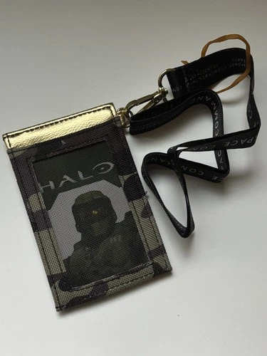 Halo 3 UNSC Camouflage Card Holder With Lanyard NEW