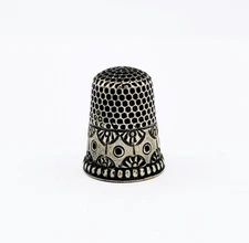 Antique Sterling Silver Elaborate Ketchum & McDougall Thimble #924