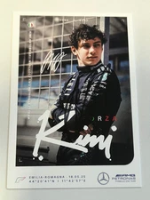 Andrea Kimi Antonelli SIGNED 2025 F1 Mercedes AMG Petronas Limited Card Imola GP