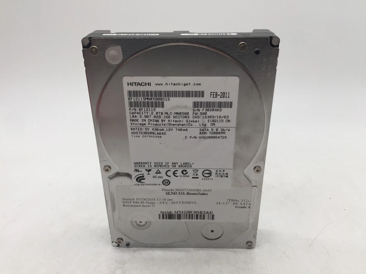 Hitachi 2TB Internal Hard Disk Drives for sale - eBay