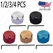 Guitar Aluminum Alloy Electronic Control Pot Knob Fit 18 24 Spline / Soild Shaft