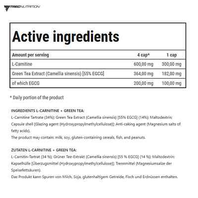 l carnitine with green tea 5000 mg Farmasi Nutriplus L-Carnitine Shot With Green Tea Weight Loss