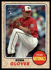 2017 Topps Heritage Koda Glover Washington Nationals #568 Action Variation
