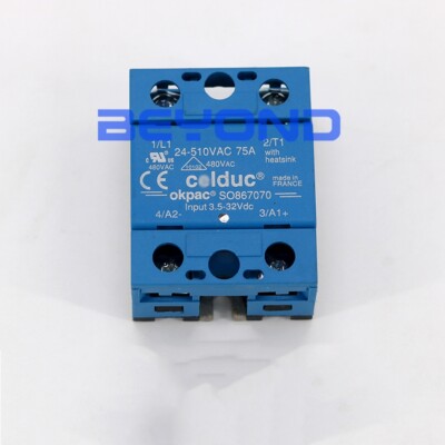 1PC NEW FOR CELDUC solid state relay SO867070 24-510VAC/75A/3.5-32VDC