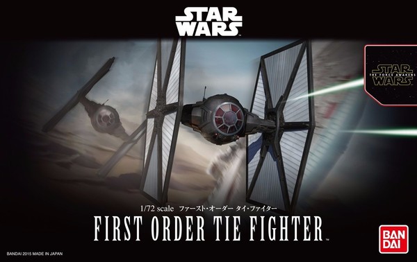 Bandai 1/72 First Order Tie Fighter Model Kit Star Wars The Force Awakens Japan-image