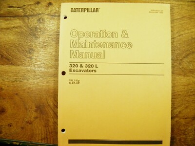 CAT Caterpillar 320 320 L  OPERATION AND MAINTENANCE MANUAL 1KL 8LK