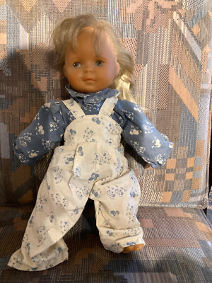 Original Schildkröt Babyrpuppe, Schlenkerle mit Blondhaar und Malaugen