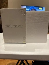 Frontgate Christmas Stocking Hanger Holder snowglobe snowman silver New Read