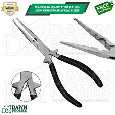 Fisherman Fishing Plier 8.5″ Fish Hook Remover Split Ring Pliers German Grade