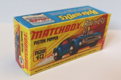 Matchbox Superfast #10b 1:65 Piston Popper Repro ''J'' Box Rola-Matics Lesney
