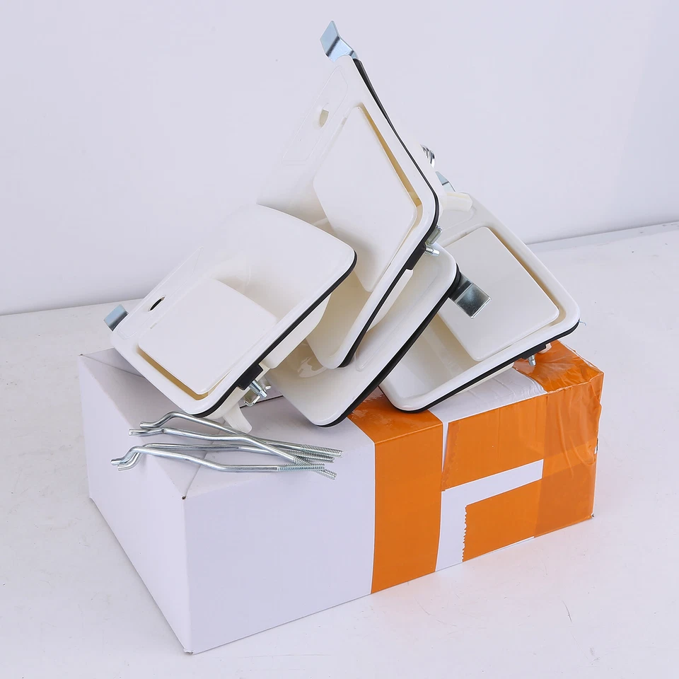 4x manija de puerta delantera y trasera Oxford blanca para Ford Super Duty F250 F350 1999-2016 Foto 3 de 4