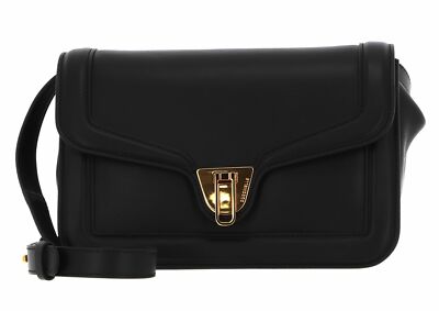 COCCINELLE Marvin Twist Smooth Handbag Umhängetasche Tasche Noir schwarz Neu
