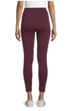 Time and Tru Ladies Small 4-6 Wine High Rise Fitted Leggings New with Tags
