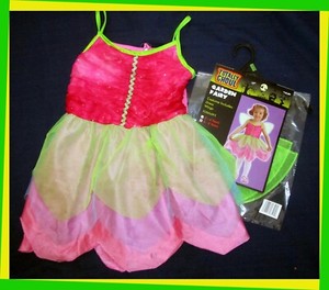🧚‍ Girl's S Garden Fairy Dress Up Costume 4-6 NWT New Pixie Princess Halloween