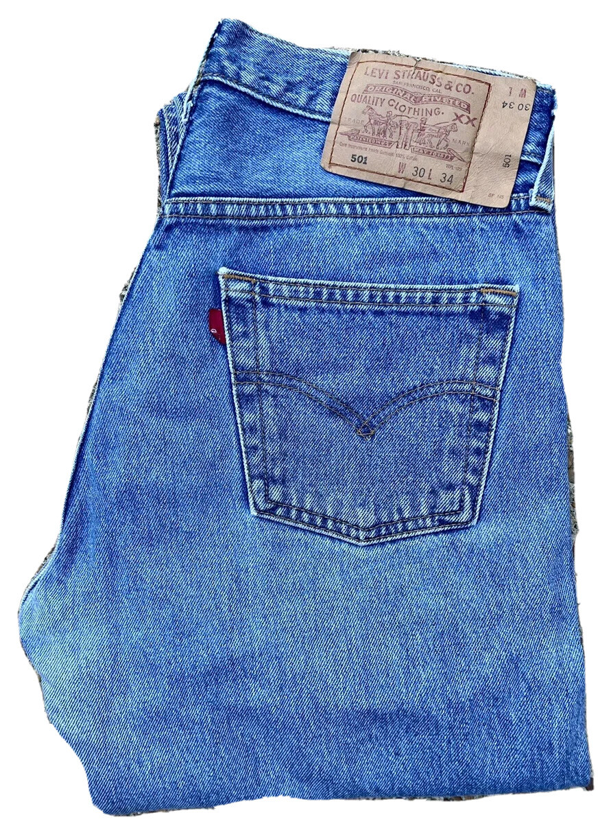 1999年製 LEVI'S501XX w32l32 1999 LEVIS 501 BLUE JEANS 30 x 32 30x32 TAB INTACT VINTAGE | eBay