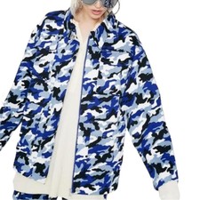 I.am.gia Tarantino Camo Print Utility Jacket. Size Small