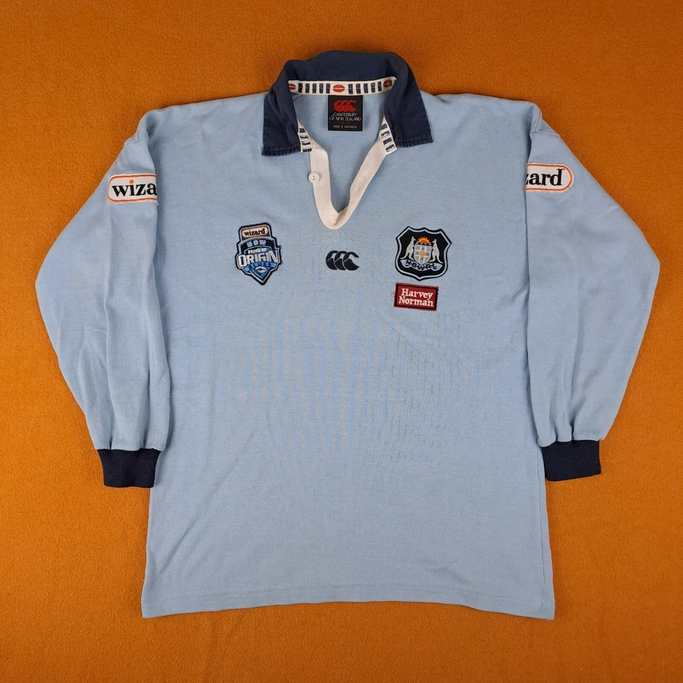 Canterbury NRL NSW Polo Shirt Size 12 Wizard State Of Origin Harvey Norman Foto 2 de 4