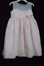 BROOKE LINDSAY Girl's Dress ~ Size 5 ~ Pink Rosebuds ~ WEDDING party