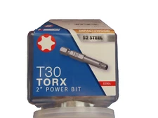  10 Pack 2" Long Torx S2 Power Bits T-30 torx  Bestway tools  NEW