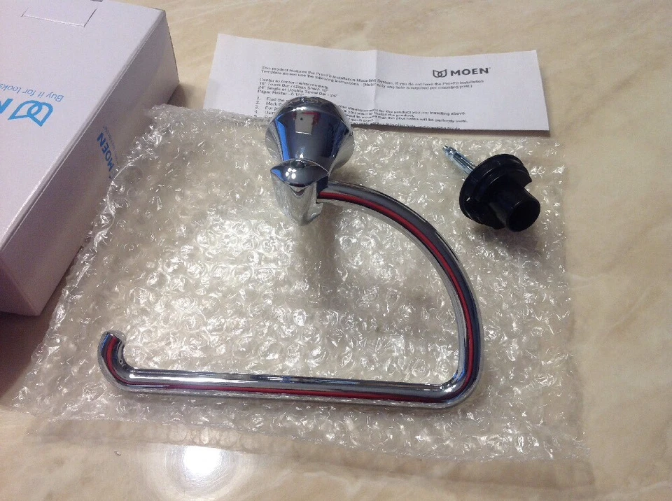 SOPORTE PAPEL CROMADO PIVOTANTE EVA MOEN YB2808CH Foto 2 de 4