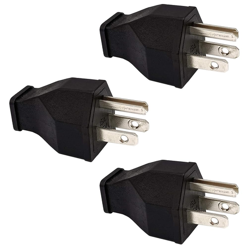 Verlängerungskabel Enden 125V 15A 2polig 3Draht Stecker gerade Klinge Stecker Ersatz El