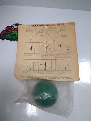 Wham-O SUPER BALL Jolly Green Giant 1965 Factory Sealed - Rare HTF