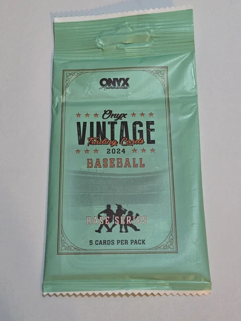 2024 Onyx Vintage Base Series Baseball 5 Card Single Pack