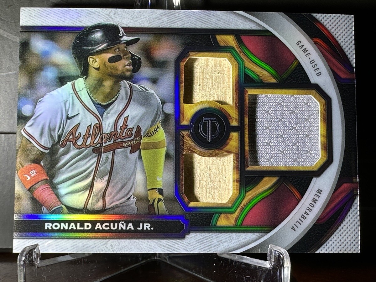 🔥2023 Ronald Acuna Jr Topps Tribute Triple Game Used Relic #TR-RA