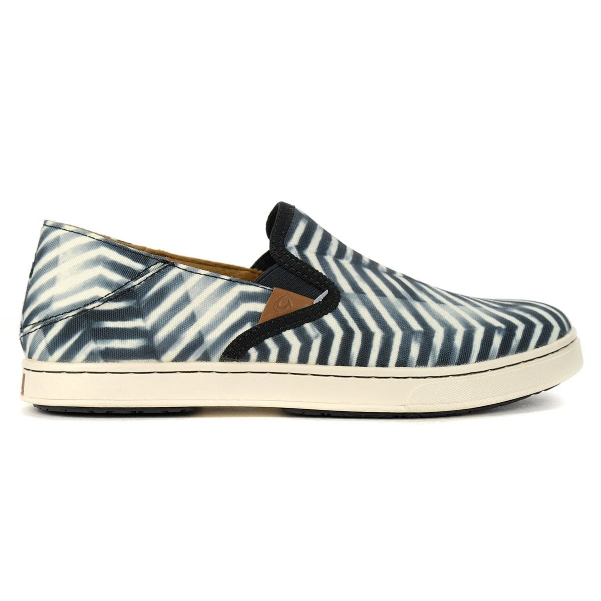 OluKai Women's Pehuea Pa'i Lava Rock/Off White Casual Slip-On Shoes