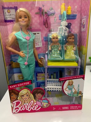 barbie doctor with twins