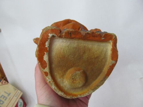 Polpa di cartapesta vintage gatto arancione su recinzione Jack-O-Lantern - Foto 4 di 4
