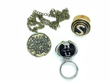 Spaceballs Jewelry Set - Dark Helmet Ring, Lonestar Necklace, Schwartz Ring