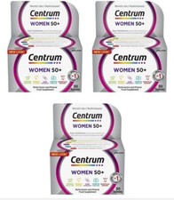 3 x Boxes Centrum Women 50+ Multivitamin / Multi Mineral Supplement. 30 Tablets.