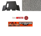 <!--F#f_0-->HOLDEN FB EK SEDAN BOOT MOULDED LIGHT GREY LOOP CARPET with spare wheel cut out<!--F/-->