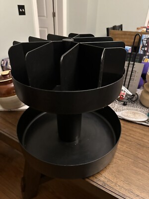 Mind Reader 2 Tier Lazy Susan Granola Bar and Snack Organizer,Home, Office, B...