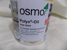 OSMO Polyx Oil High Solid 3032 'Clear Satin' 2.5L Interior 2.5 Litre Hard Wax