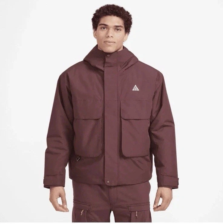 Nike Air ACG PrimaLoft Skull Peak Storm-FIT Burgundy Jacket Men Sz XL FV8681-652