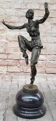 Gypsy Tanz Kunst Nouveau Sexy Mädchen Messingskulptur Heimbüro Dekor Mode Kunst