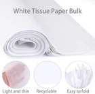 Bulk White Tissue Paper 500-2000 Sheets, 14x20 inch & 20x30 inch, 17g Gift Wrap