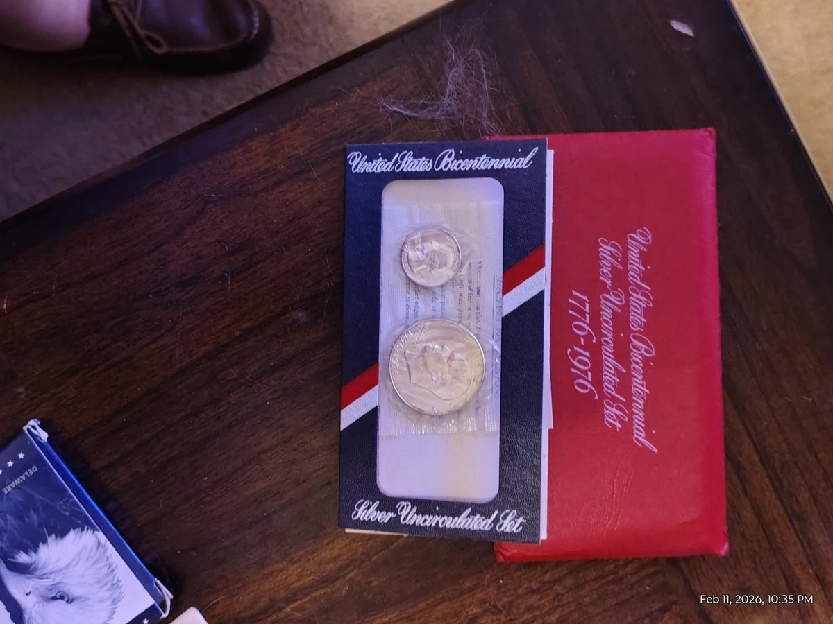 未曾流通银色1976 美国硬币铸币厂套装| eBay