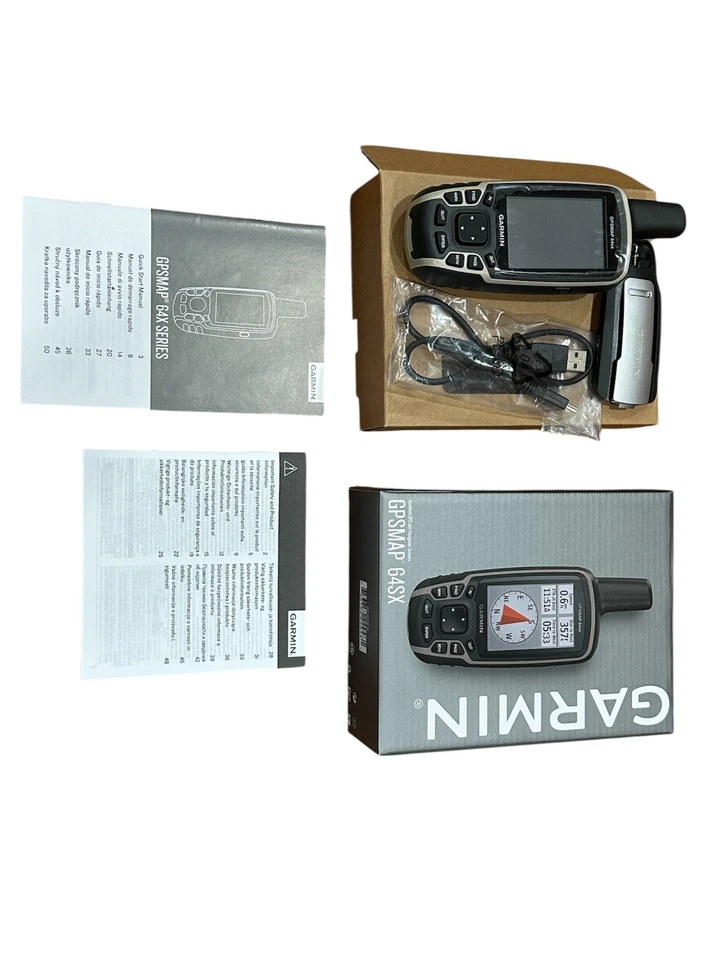 Garmin GPSMAP 64sx Handheld Hiking GPS w/ Altimeter, Compass & Topoactive Maps - Image 3 of 4