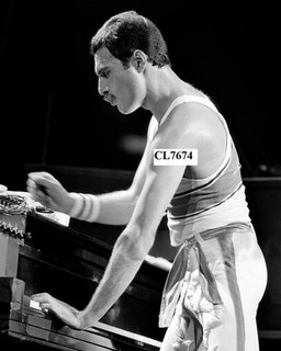 Freddie Mercury of Rock Band Queen Performing at the Brendan Byrne Arena Photo