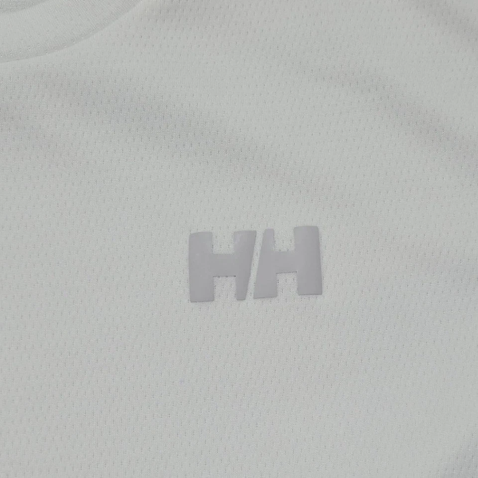 Мужская футболка с длинным рукавом Helly Hansen белая спортивная одежда базовый слой для походов большой размер - Изображение 3 из 4