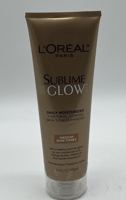 L'Oreal Sublime Glow Daily Moisturizer & Skin Tone Enhancer Medium Skin Tone 8oz
