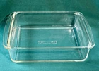 Vintage Pyrex Square Baking Dish #222 Clear 2 Quart 8" x 8" x 2" Made in USA