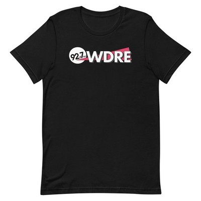 Vintage 92.7 WDRE Radio Graphic Tee Black Shirt Unisex T-shirt Size S to 4XL
