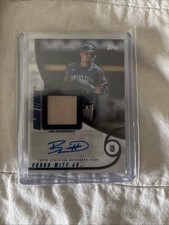 2025 Topps Series 1 Major League Material Bat Patch Black /10 Bobby Witt Jr Auto