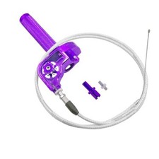 Motorcycle Throttle Grip 7/8" 22mm CNC Aluminum Quick Twister with Purple