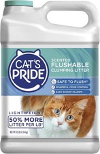 Cat's Pride Lightweight Clumping Litter: 10 Pound Pack of 1 , Flushable